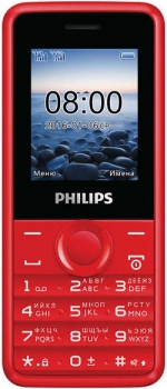 Philips E103 Xenium Dual Sim Red Philips E103 Xenium Dual Sim Red